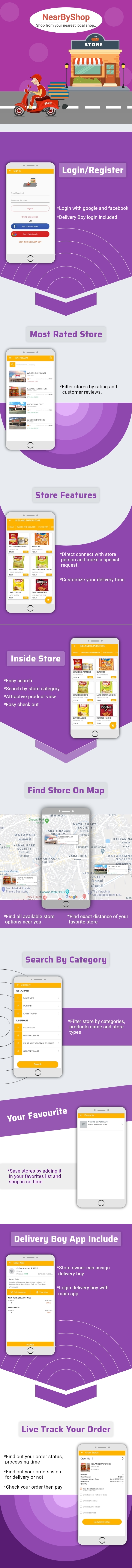 NearByShop- Customer can buy products from nearest store- iOS App - 1