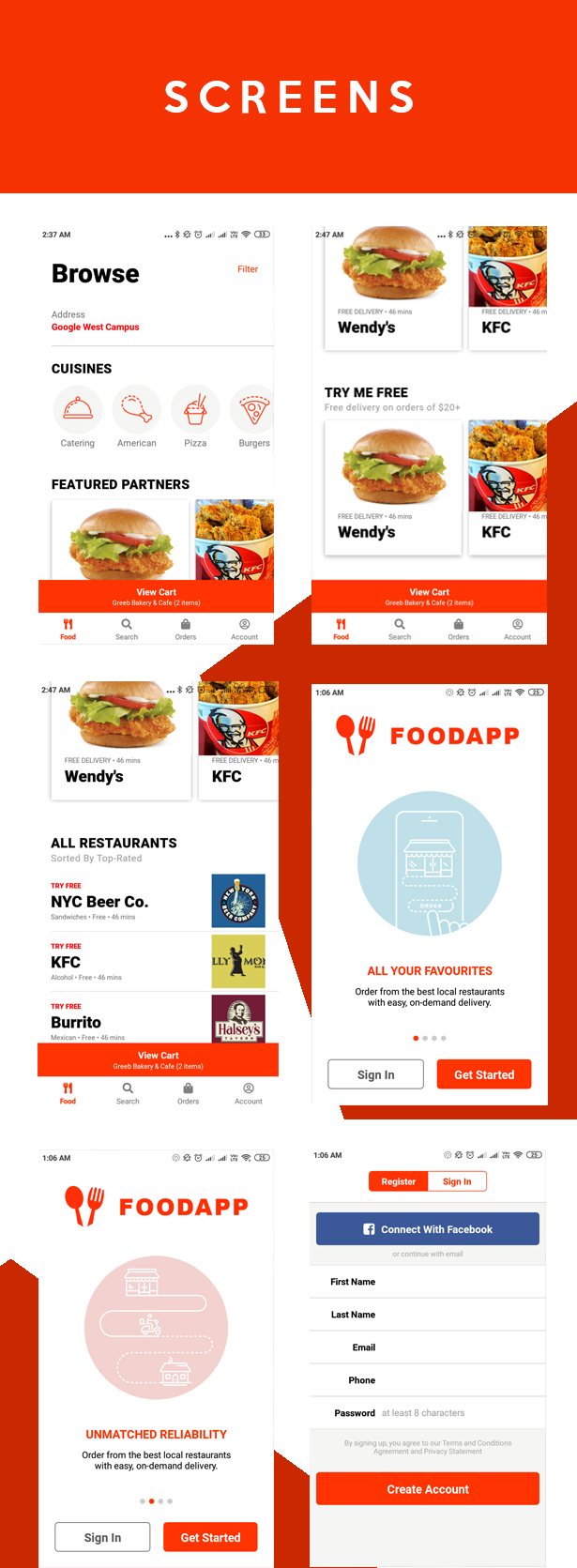 FoodApp React Native Theme - 5