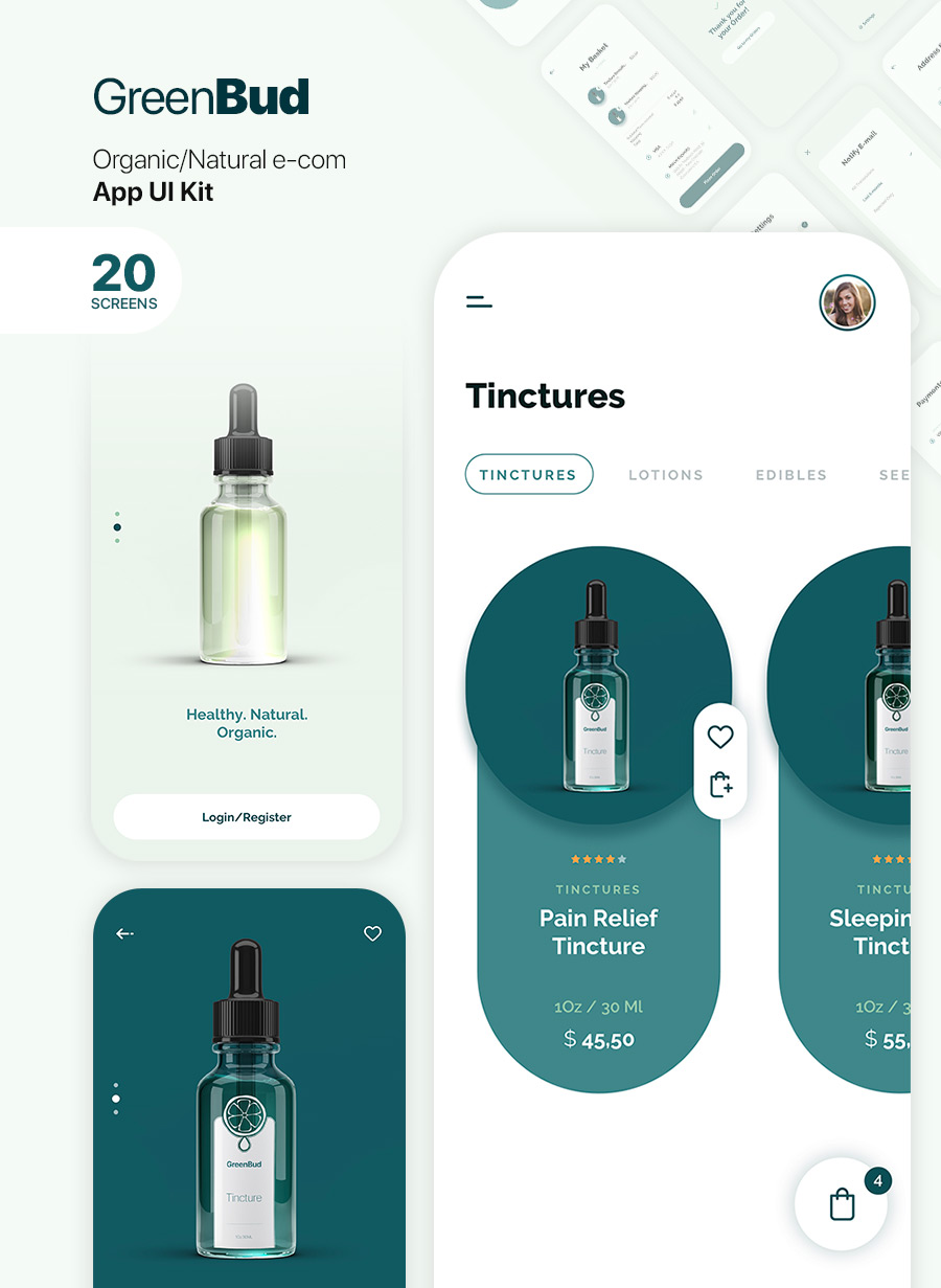 GreenBud App UI Kit for Figma - 1