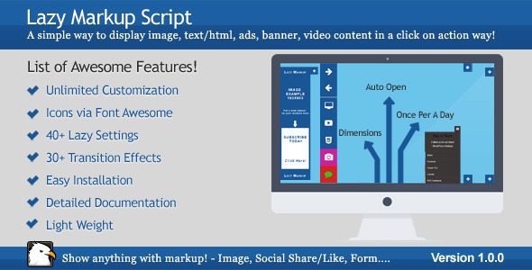 Lazy Markup / WP Click on Action Markup Display - 1