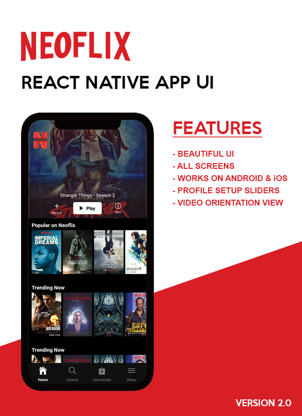 Neoflix React Native Theme - 1