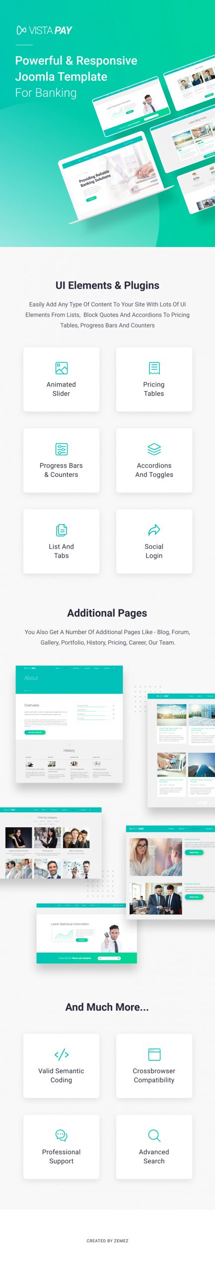 VistaPay - Bank Multipage Joomla Theme