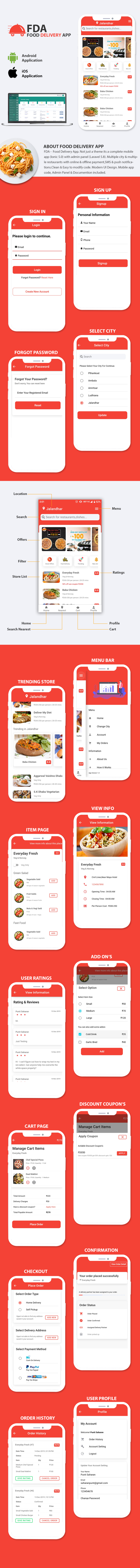 ionic 5 Food delivery App for Android & ios with complete Admin Panel (Ready to use app) - 17