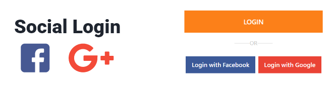 Social Login with Google and Facebook