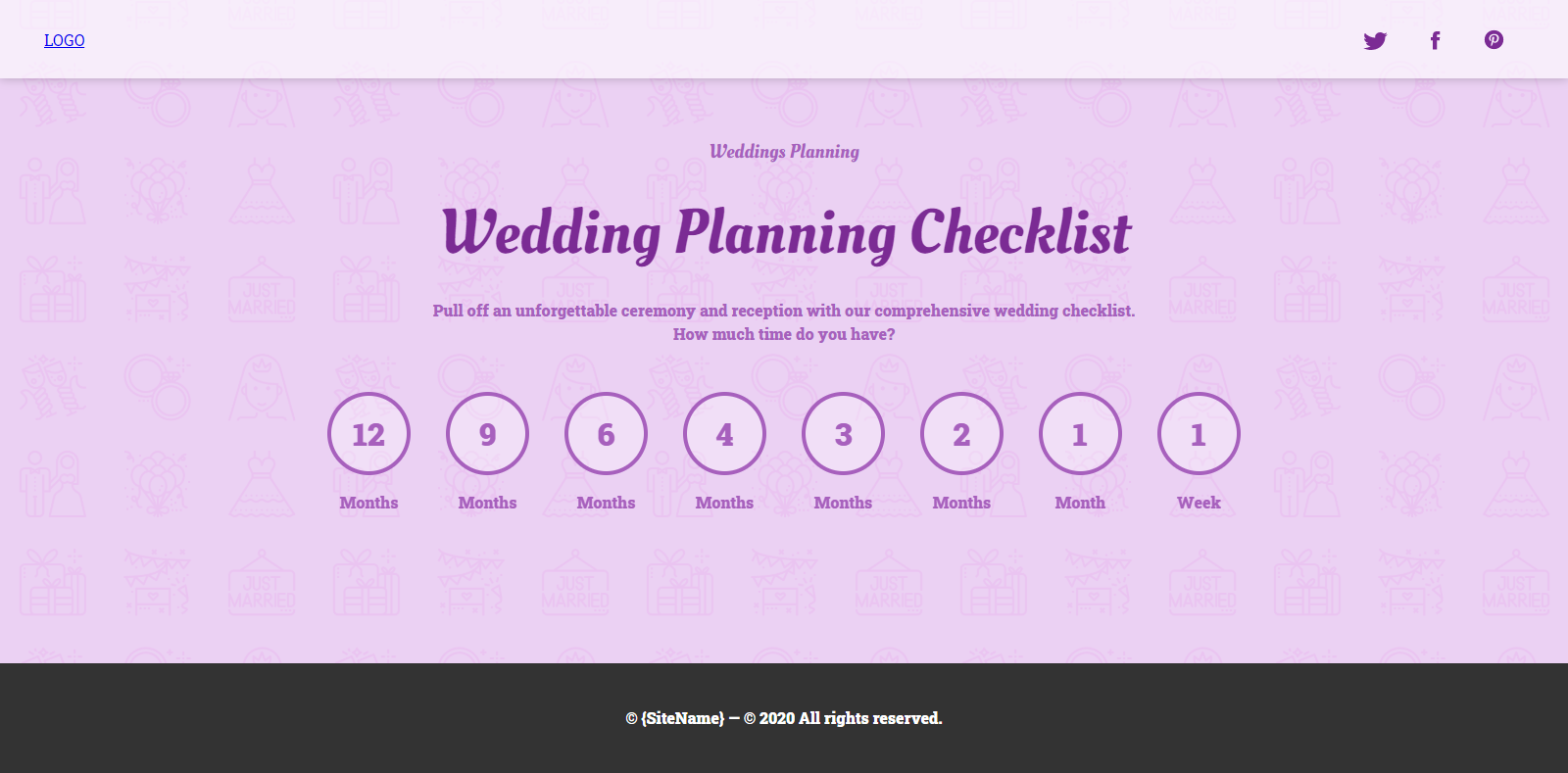 Wedding Checklist Preview