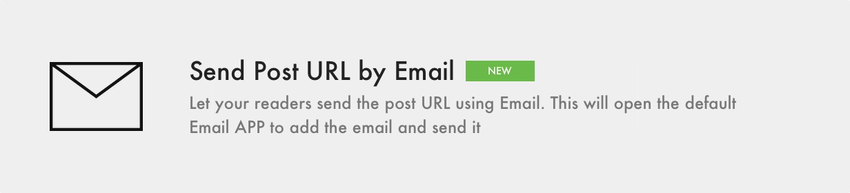 Sinai Jekyll Theme Send Post URL by Email