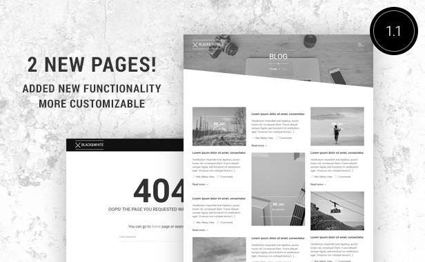 Black&White - Creative Multipurpose WordPress Theme - 4
