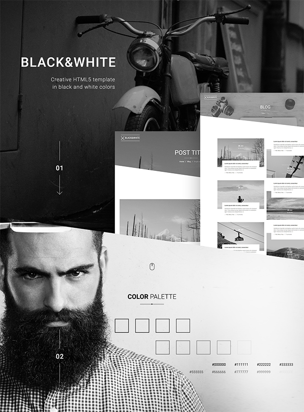 Black&White - Creative Multipurpose WordPress Theme - 6