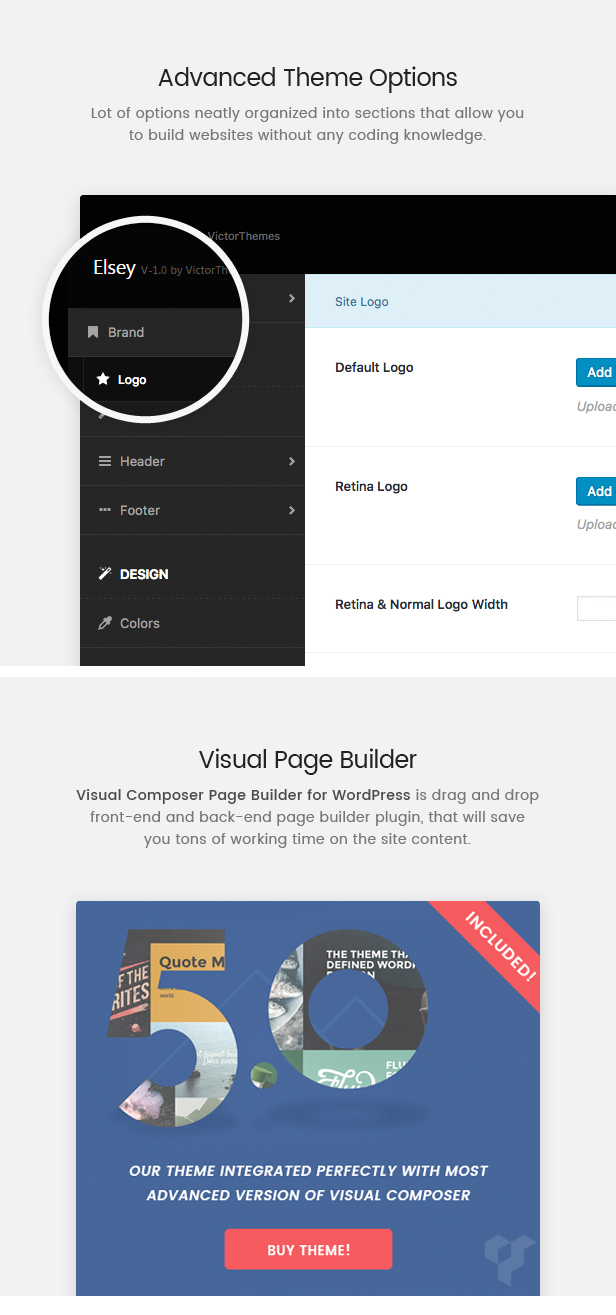 Elsey Theme Options & Visual Composer