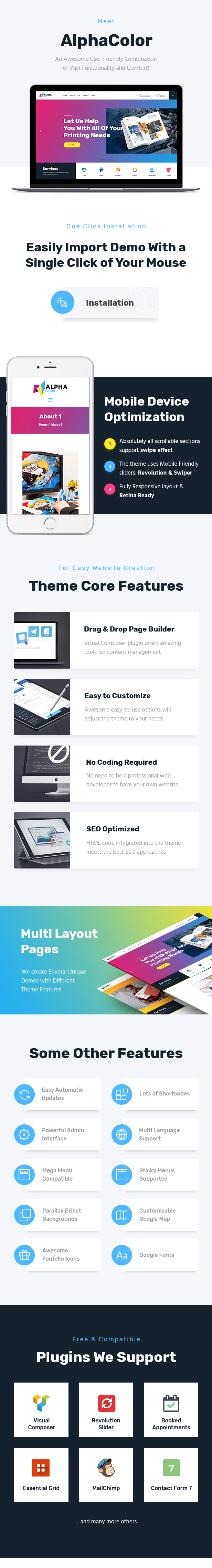 AlphaColor | Type Design & Printing Services WordPress Theme - 1