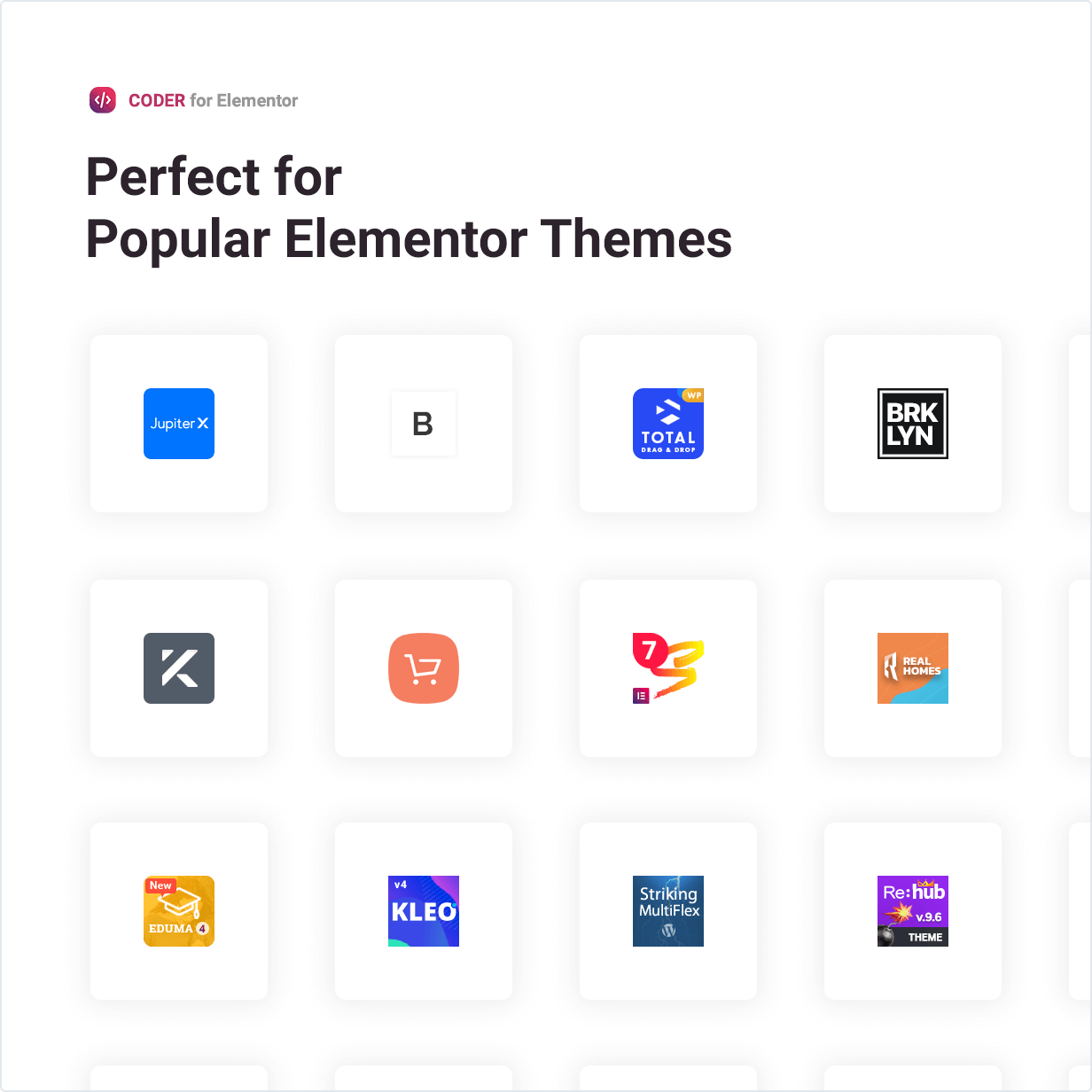 Perfect for Popular Elementor Themes