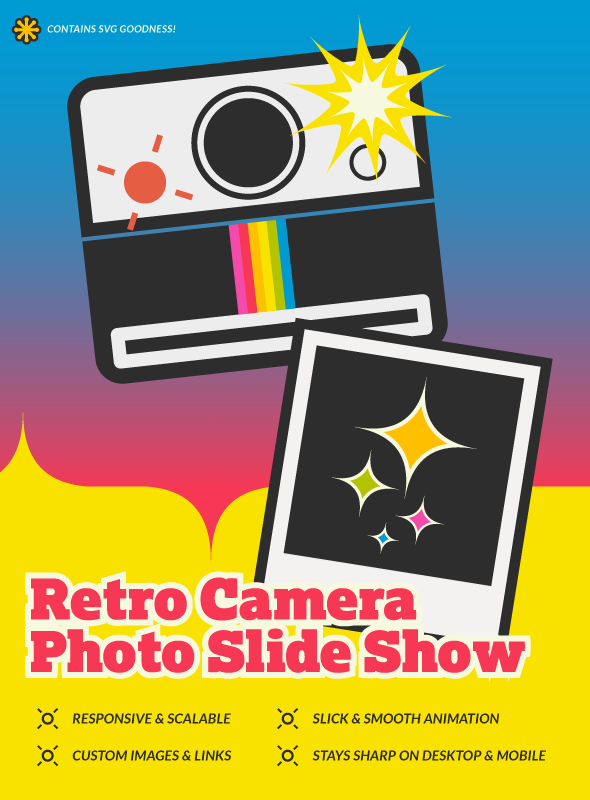 Retro SVG Camera Photo Slide Show - 1