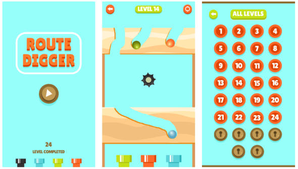 Route Digger - HTML5 Game (Construct3) - 1
