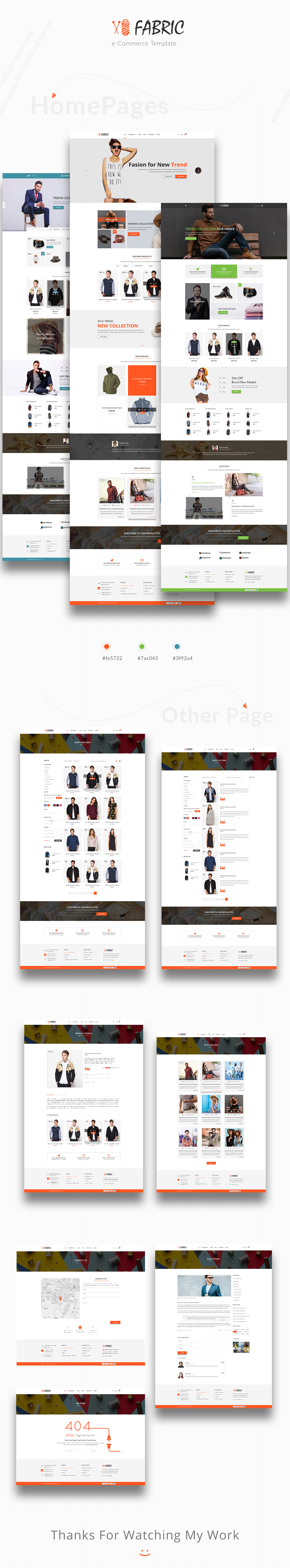 Fabric - Bootstrap eCommerce Website Template - 1