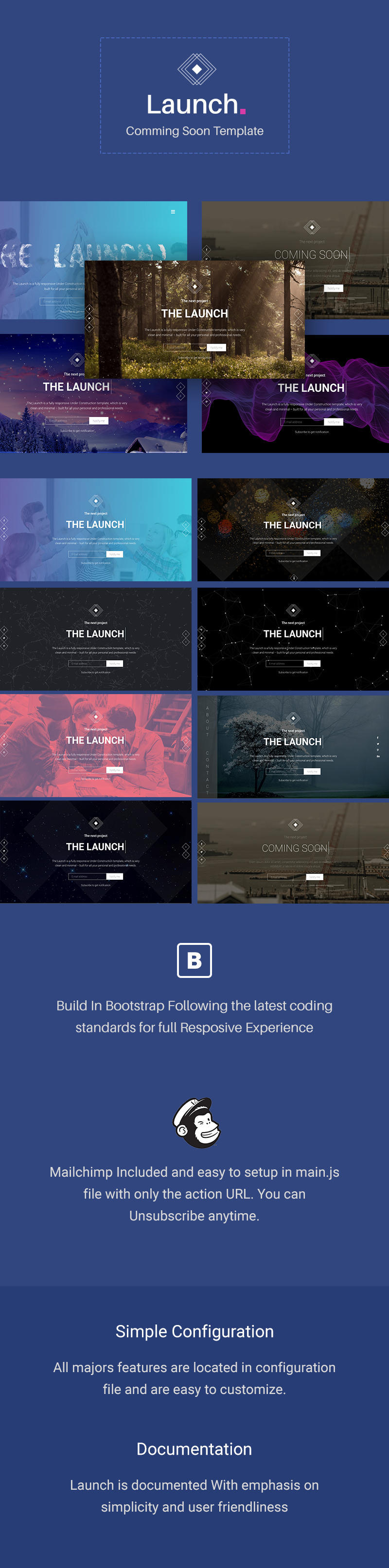 Launch - Coming Soon / Under Construction Template - 1