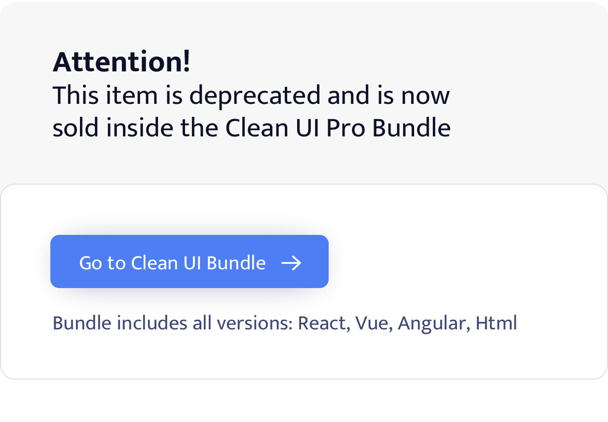 Clean UI Pro Vue — Modular Multi Concept Admin Template - 5