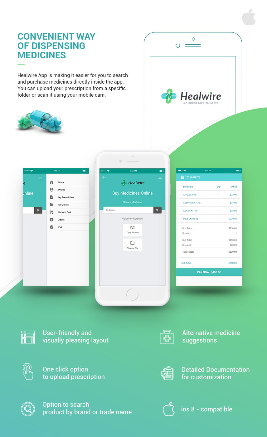 Healwire iOS - Online Medical Store - 2