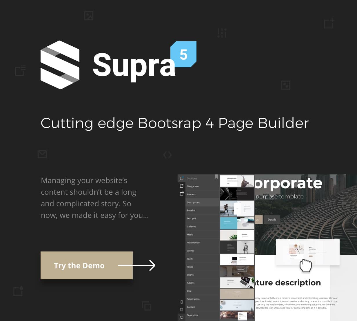 Supra Page Builder