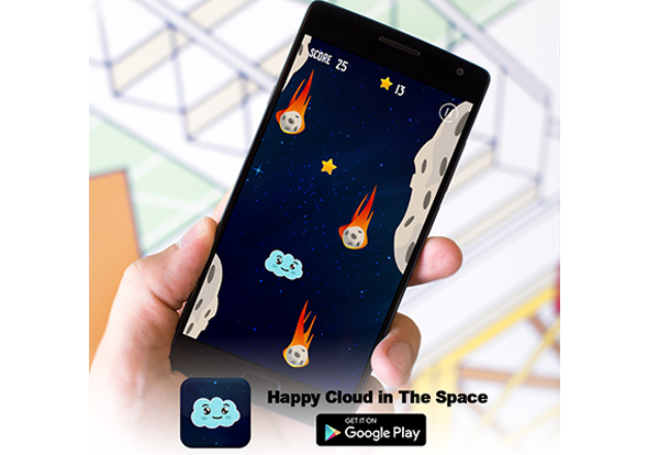 Happy Cloud In The Space - Buildbox Template ( BBDOC + Android Studio + Eclipse + Xcode ) - 3