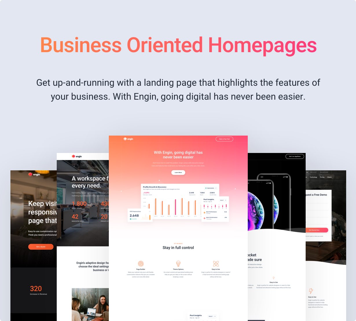 Engin - Multipurpose Landing Page WordPress Theme - 3