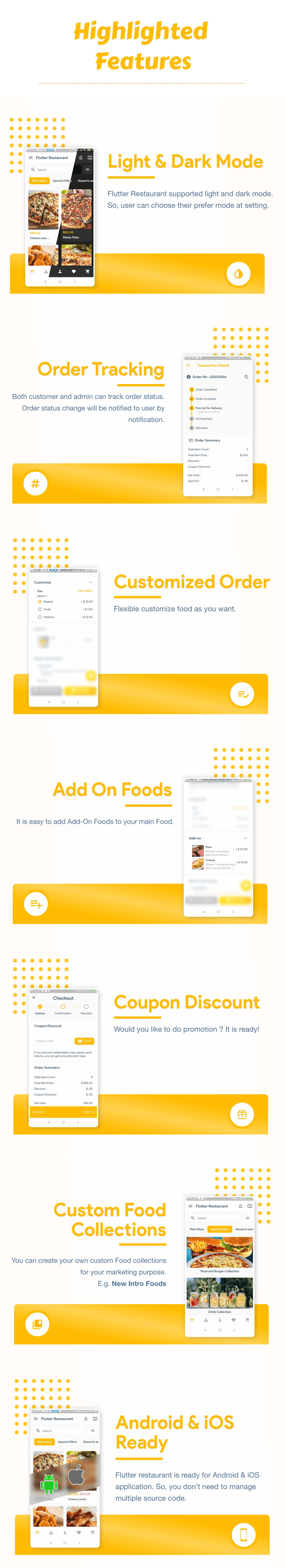 Flutter Restaurant, Online Food Delivery System Image 2