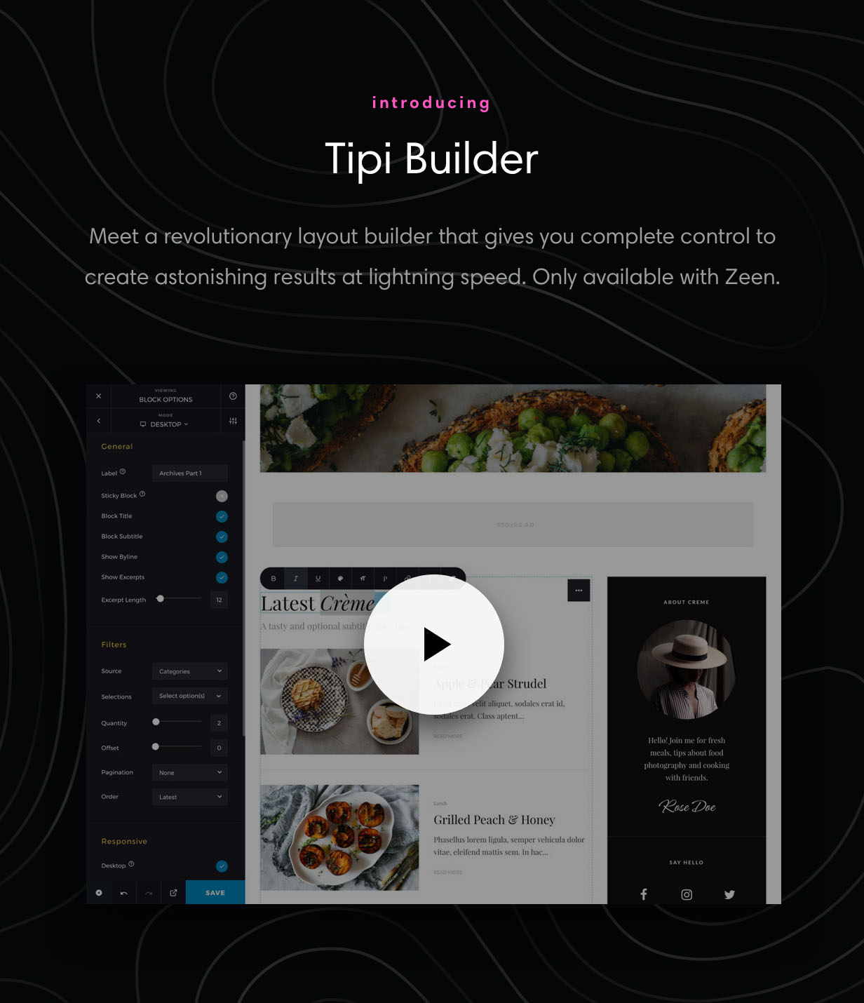 Tipi Builder Frontend WordPress Page Builder