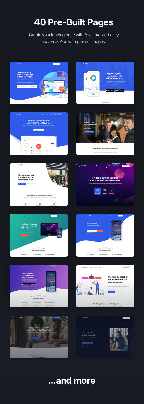 xPider - App Landing Page - 5