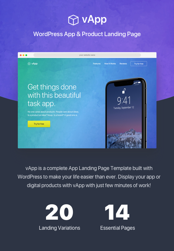 vApp | WordPress App Landing Page - 4