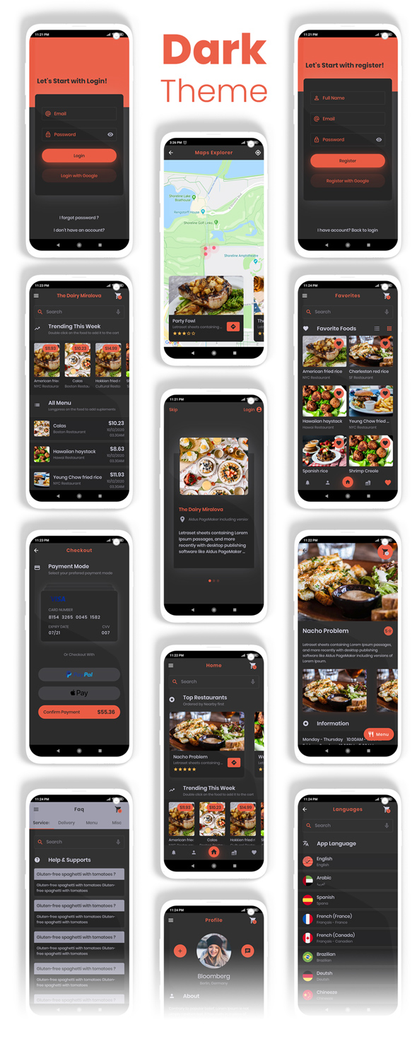 Food Delivery Flutter + PHP Laravel Admin Panel - 16