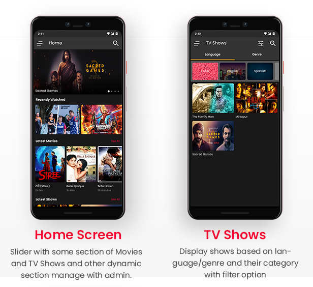 Video Streaming Android App (TV Shows, Movies, Sports, Videos Streaming, Live TV) - 7