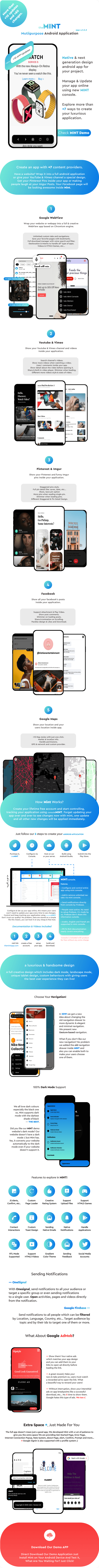 Mint - Full WebView & Multipurpose Android App With Remote Config - 5