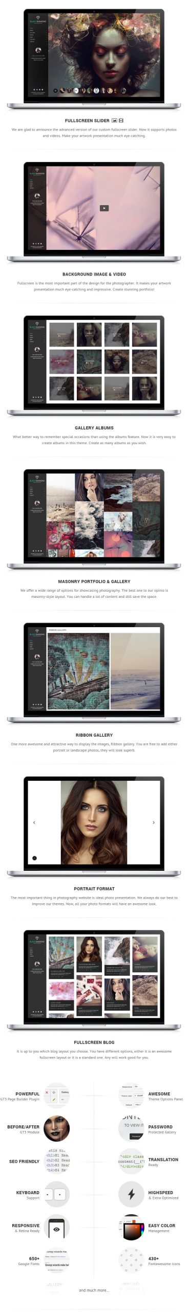 DIAMOND - Photography WordPress Theme - 1