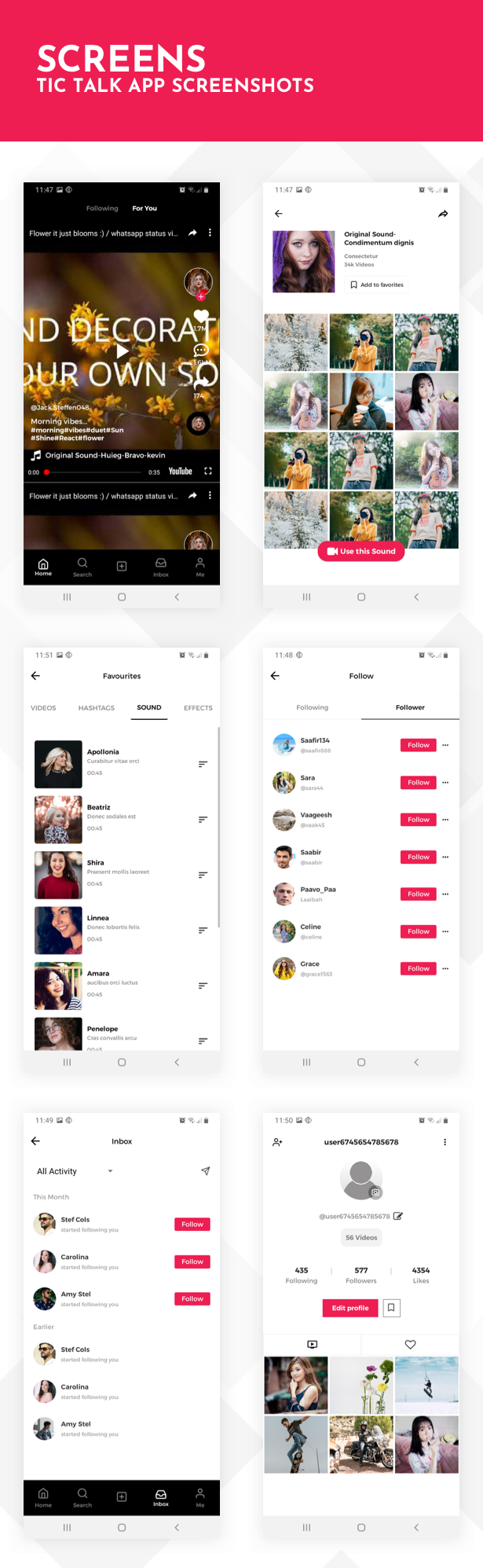 Tic Talk App UI