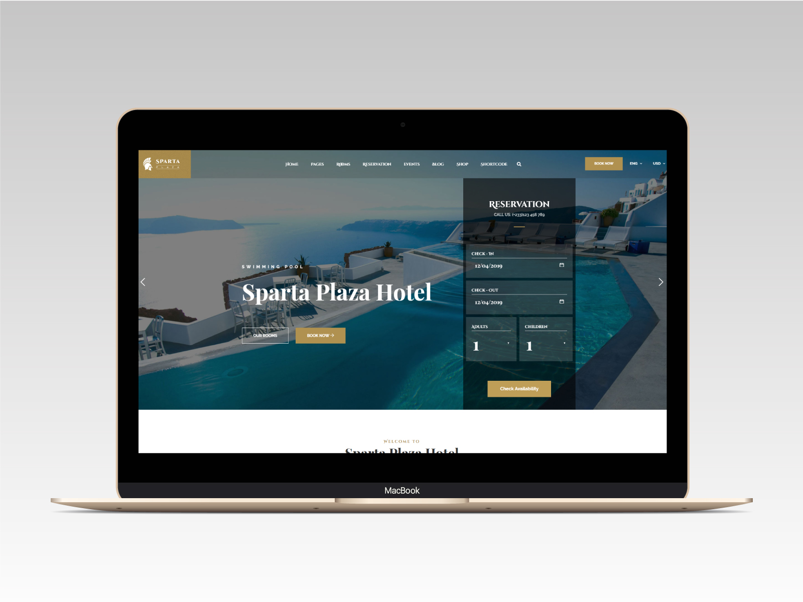 Sparta | Hotel & Resort HTML5 Template - 12