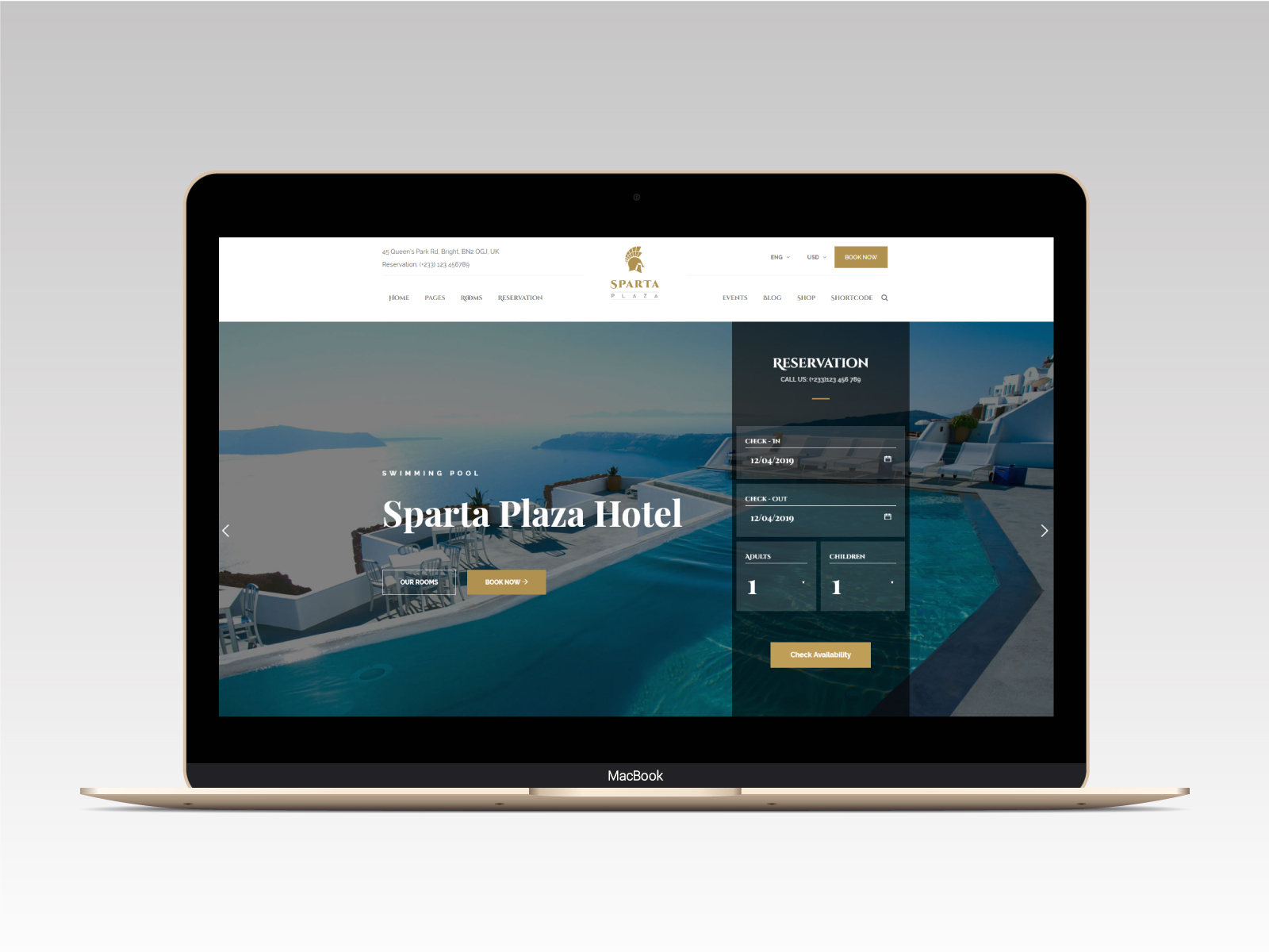 Sparta | Hotel & Resort HTML5 Template - 14