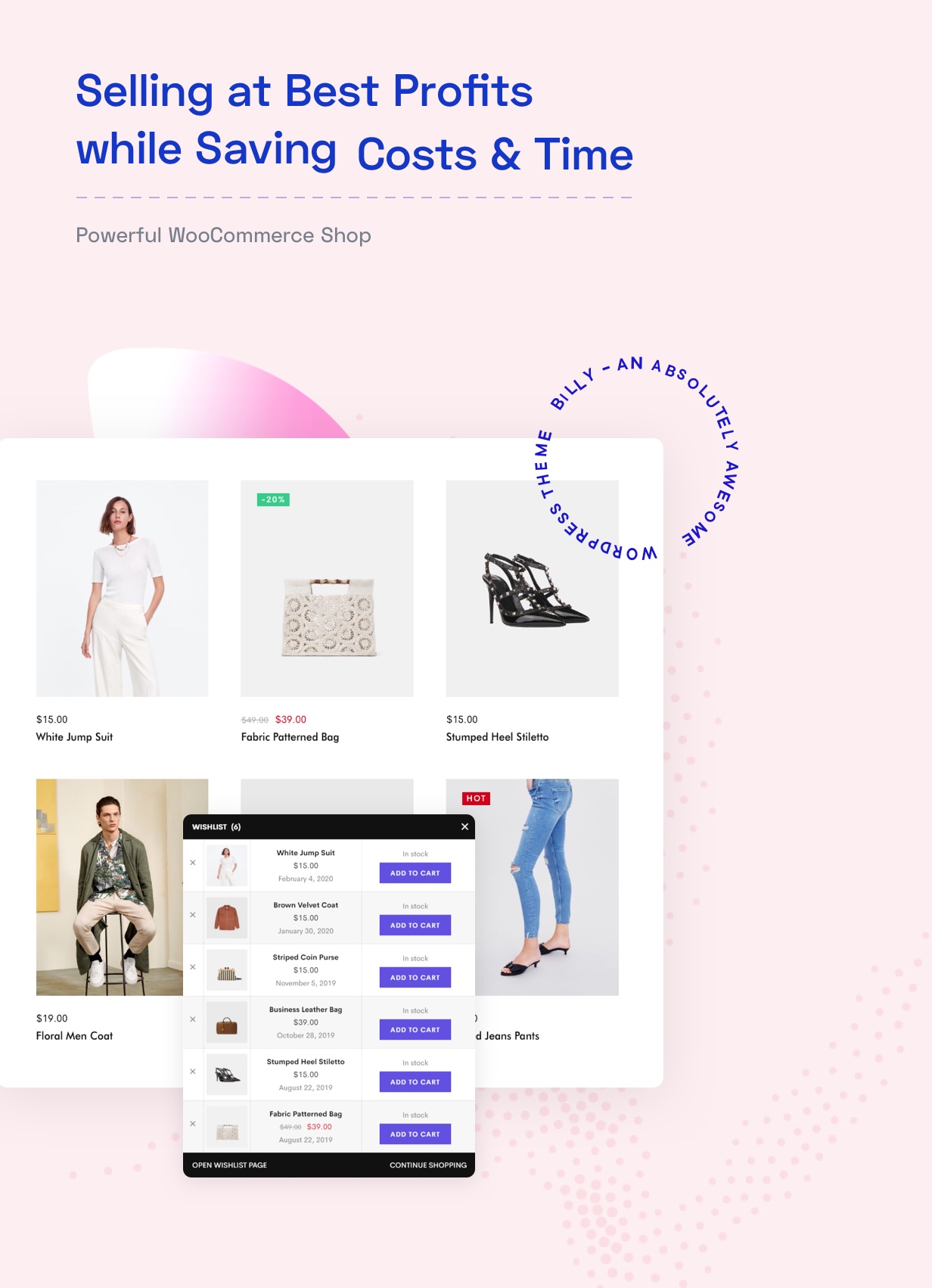 creative woocommerce shop selling