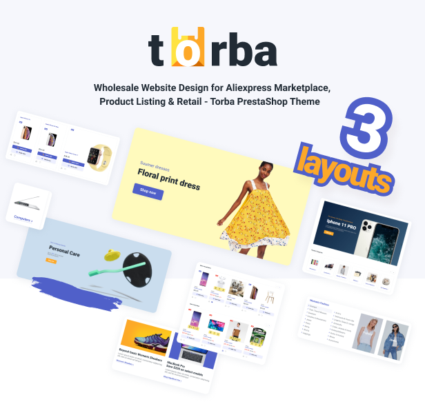 Wholesale Website Design for Aliexpress Marketplace, Product Listing & Retail - Torba PrestaShop The - 1