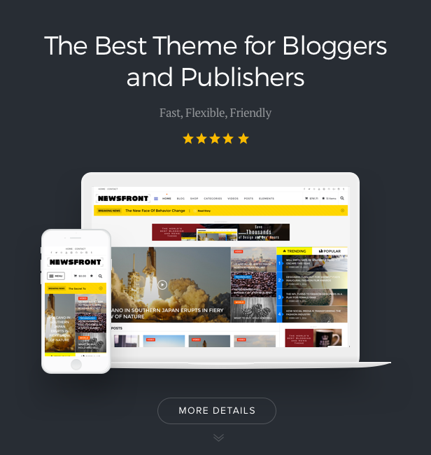 NewsFront: Blog, News & Editorial eCommerce WordPress Theme - 3