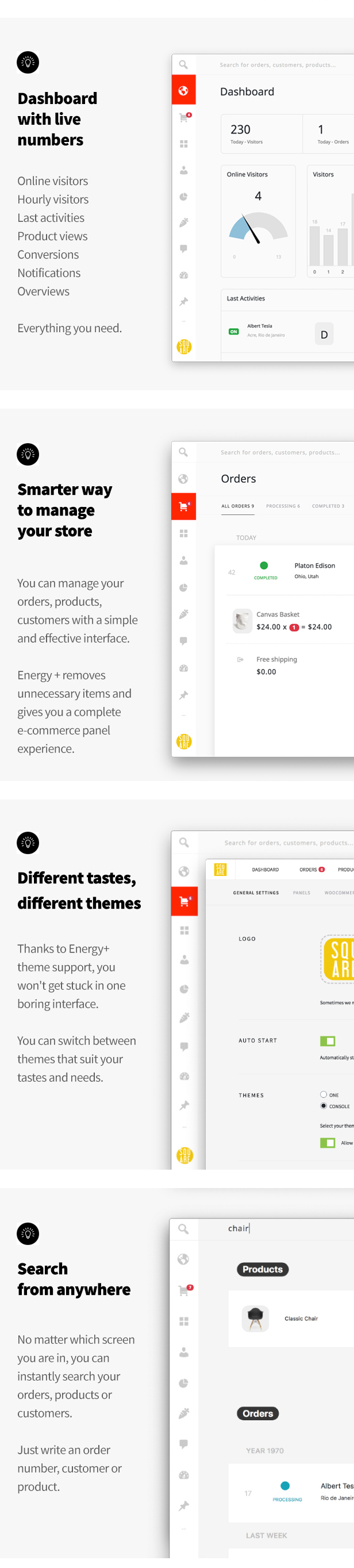 Energy+ A attractive admin panel for WooCommerce