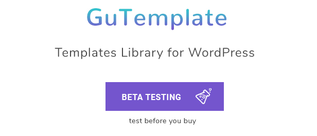 GuTemplate - Pro Templates Library for WordPress - 1