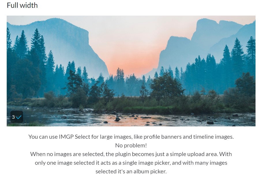 IMGP Select–Image select plugin for the modern browser - 4