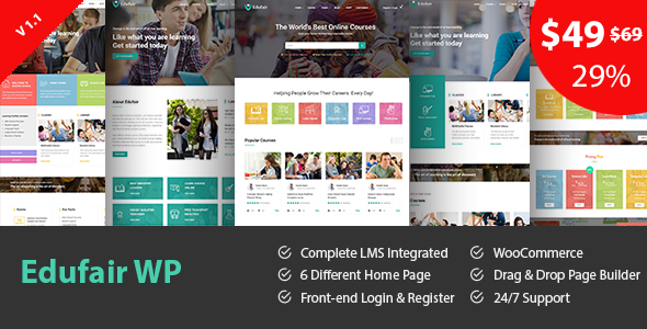 Eduin - Online Course WordPress Theme - 3