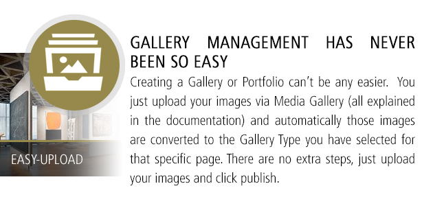 Easy to Use Gallery Management