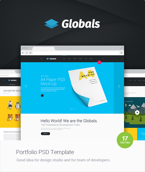 Globals - Material & Universal PSD Template - 8