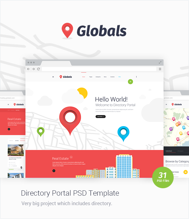 Globals - Material & Universal PSD Template - 9