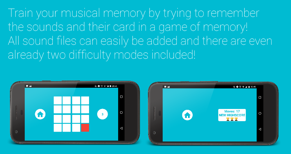 Musical Memory - Game with AdMob & Video Guides! - 1