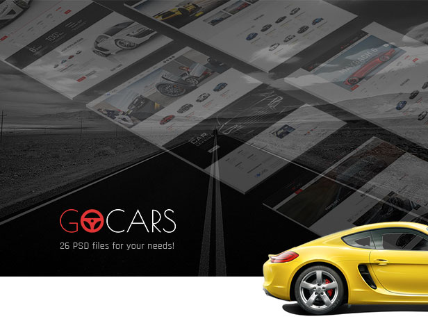 Go Cars | PSD Template Car Dealers