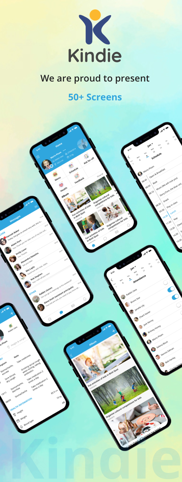 Kindie App - Multi branch kindergarten management mobile app - 2