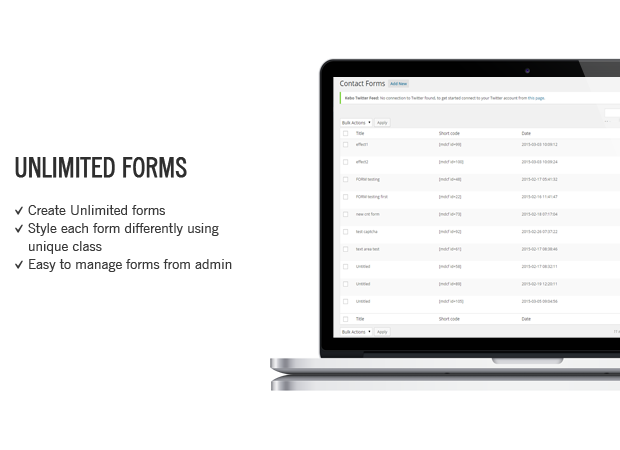 create unlimited forms wordpress