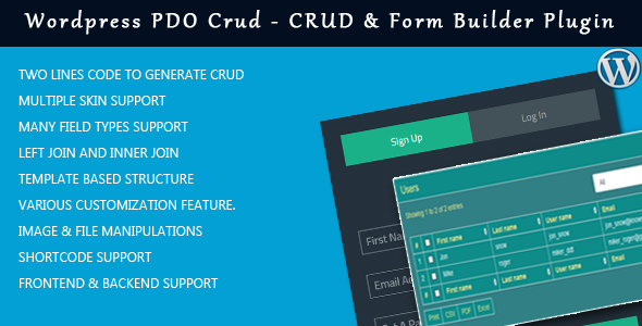 PDO Crud – Advanced PHP CRUD application (Form Builder & Database Management) - 2